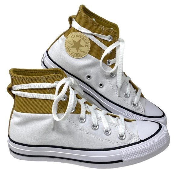Converse Shoes - Converse Chuck Taylor High Top Sneakers Casual White Sesame Women Shoes A04511F